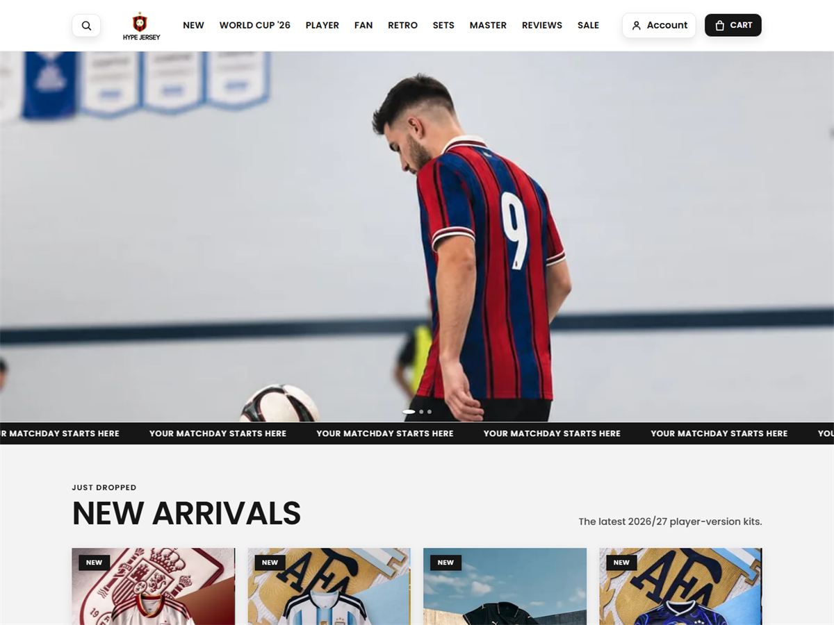 Hype Jersey — project screenshot